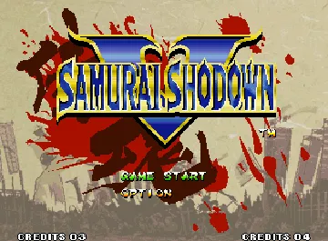 Samurai Shodown V screen shot title